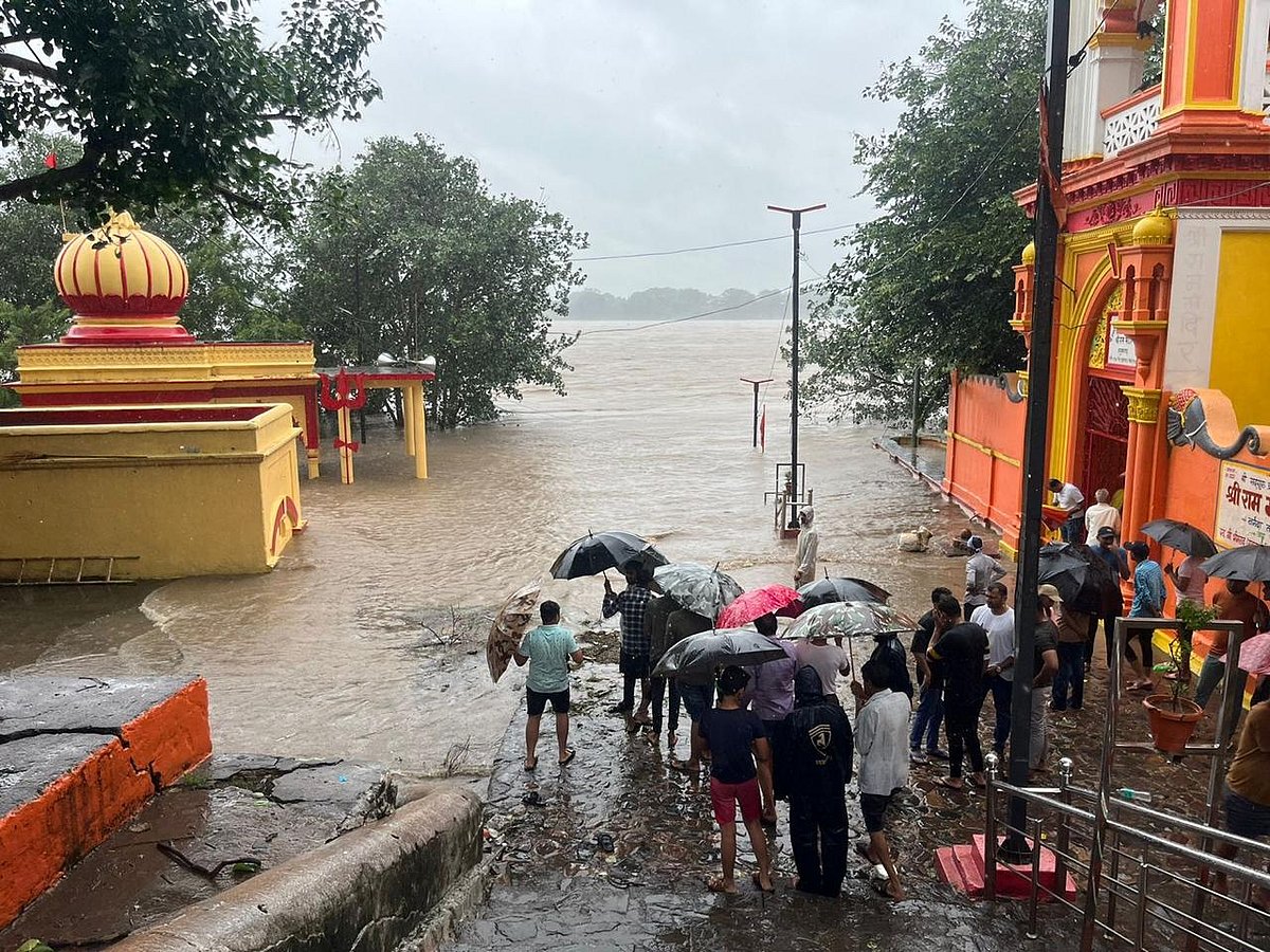 Highest water level of Mandleshwar last year when flood occurred
